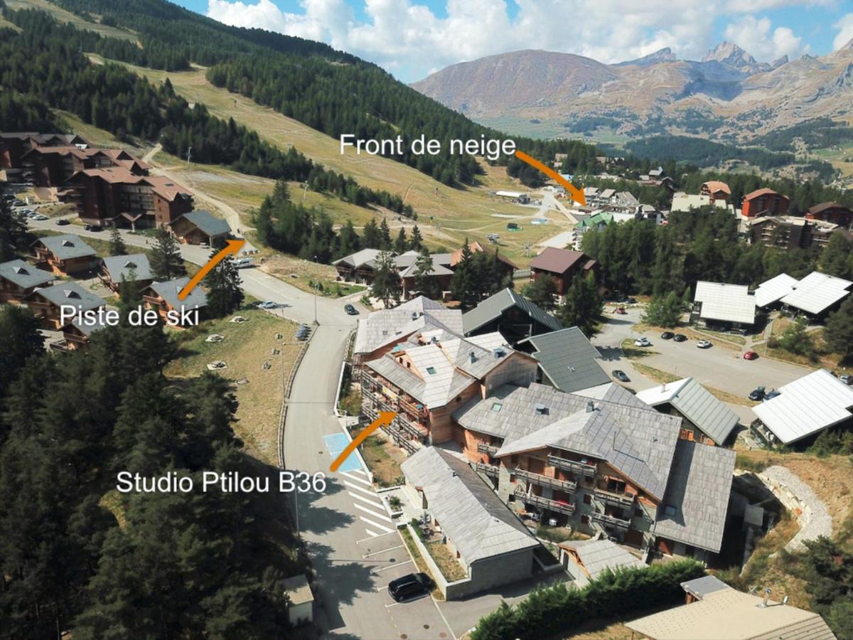Studio Ptilou B36 2/4 pers. avec vue Saint-Étienne-en-Dévoluy Extérieur photo